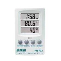extech 445702 hygro thermometer clock