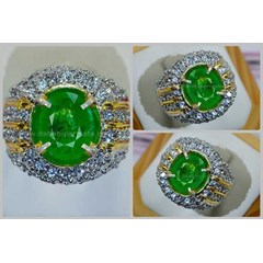 natural fresh green emerald colombia ( em 067)