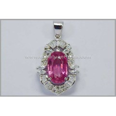 sparkling pinkis safir pendant ( li 042)