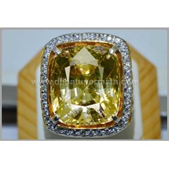 sparklling moonster big size pinkish yellow topas + big ( tp 012)