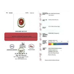 elegant metallic pigeon blood ruby burma - rbs 159