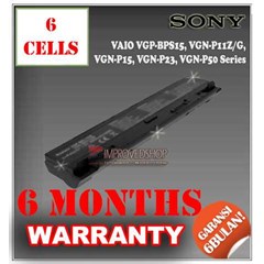 baterai/ batere/ battery sony vaio vgn-p11z/ g, vgn-p15, vgn-p23, vgn-p50, vgn-p91, vgp-ckp1b, bps15 kw1/ compatible/ replacement