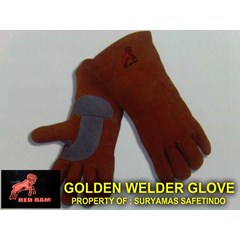 sarung tangan las redram( gold series)