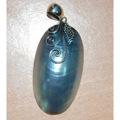 shell pendants art with silver925 / liontin kalung kerang perak925 ukir