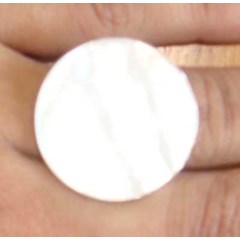 ring with silver / cincin bulat perak kerang mutiara