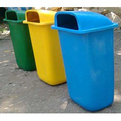 tong sampah organik dan non organik | tong sampah fiber