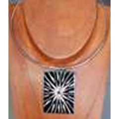 pendants shell with stainless plate / liontin kalung kerang dengan stainless