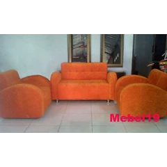 sofa minimalis becak 211 orange