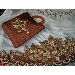 mukena md daun coklat
