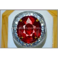 sparkling metalik red ruby burma cut ( rbc 084)