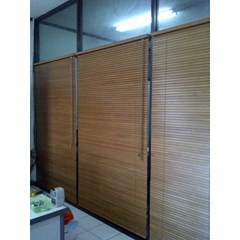 wooden blind