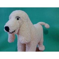 boneka anjing poodle, mainan anak kuda kudaan yang lucu dan bisa dinaiki