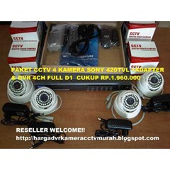 paket cctv 4 kamera sony paling termurah surabaya, jakarta, bali, bandung, semarang, solo, jawa
