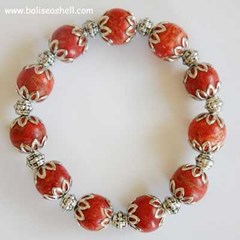 gelang koral merah 20cmx12mm
