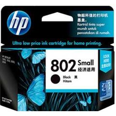 cartridge tinta printer hp 802 black