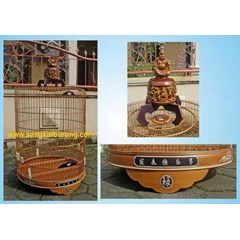 sangkar murai batu motif shaolin temple, sangkar: kacer, poksai, jalak, jalak uren, cucak rowo.