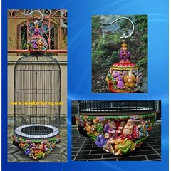 sangkar burung love bird motif pendekar shaolin, sangkar: ciblek, kenari, kolibri, blackstroot, prenjak, pleci.