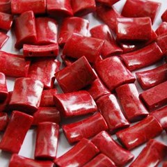 permata koral merah kotak 10x20mm