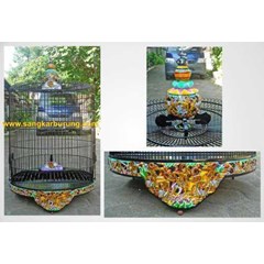 sangkar murai batu motif pandawa, sangkar: kacer, poksai, jalak, jalak uren, cucak rowo.