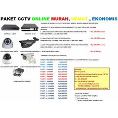 paket cctv camera standard praktis murah hemat bisa online unit kamera infra merah harga terjangkau