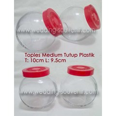 toples medium tutup plastik