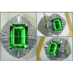 elegant bluish green emerald colombia top cristal muluss ( em 069)