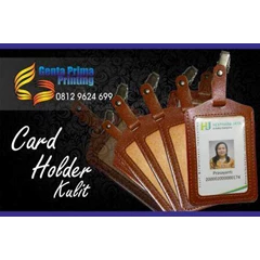 card holder leather / casing id card kulit