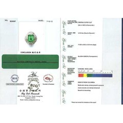 elegant bluish green emerald colombia cristal mulusss ( em 071 + sertifikat )