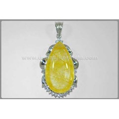 liontin batu antik cendana emas ( li 045)