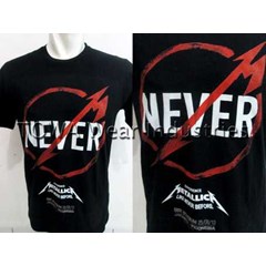 harga kaos band metallica through the never