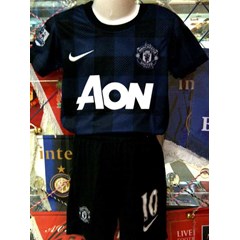 kids jersey set manchester united away 13/ 14