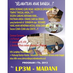 lp3m-madani program gelombang 1