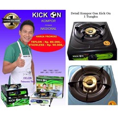 kompor gas kick on 1 tungku teflon