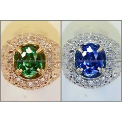 sparkling antik & langka change colour zircon - rzr 001