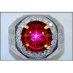 elegant strong pigeon blood ruby star no heat. mogok burma - rbs 216