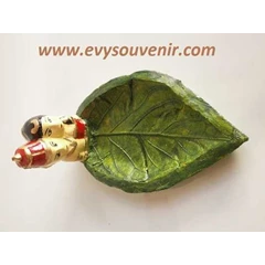 souvenir asbak daun fiber