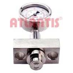 diaphragm pressure gauge sanitary process connection – homogenizer flangetype