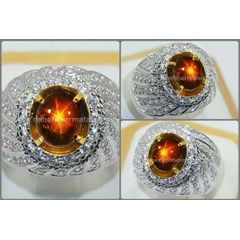 batu mulia antik & langka kresnadane golden safir star - rsg 038
