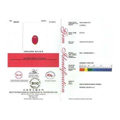 elegant fresh vivid red ruby burma - rbc 102