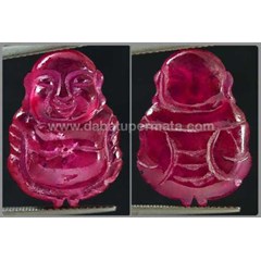 unique & antik ruby carving buddha - cr 005