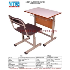meja kursi sekolah - type adjustable