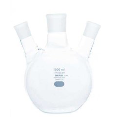 boiling flask flat bottom, 3 neck