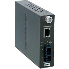 trendnet tfc-1000msc intelligent 1000base-t to 1000base-sx multi-mode sc fiber converter