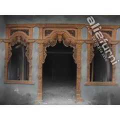 model kusen rumah ukir etnik 3 dimensi gebyok