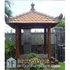 gazebo kayu kelapa 2m x 2m