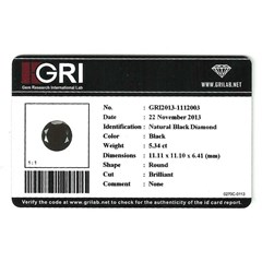 elegant natural black diamond - dm 049