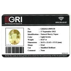 big sparkling natural yellow topas - tp 016