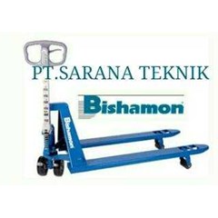 pt sarana teknik bishamon hand pallet type bm bishamon hand pallet bishamon hand pallet & stacker blue serie made in japan stockist bishamon hand pallet