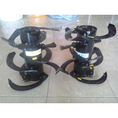 cultivator quick cakar baja + roda rotary ( perlengkapan standar )