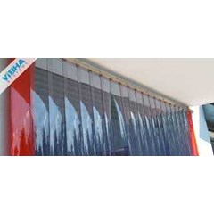 pvc strip curtain blue ( tirai plastik biru )
